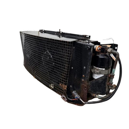 AC unit placed on right rear fender | Huddig 1160D