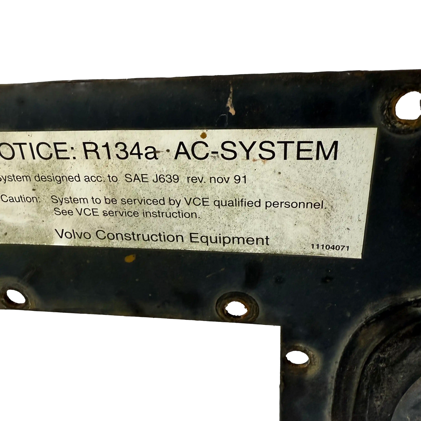 Plåt luftfilter | 1107459 | Volvo L70C