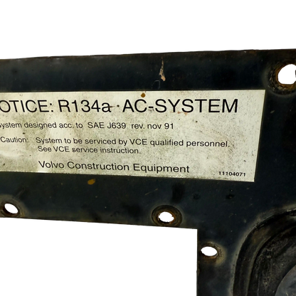 Plåt luftfilter | 1107459 | Volvo L70C