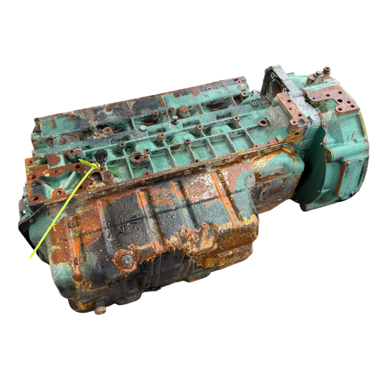 Motorblock d8h med vevaxel, renoveringsobjekt | 17211952, 24250934, 21688599 | Volvo EC250EL