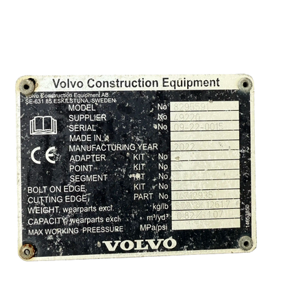 Planeringsskopa stel, invikt | 14712935 | Hitachi ZX140W-5B