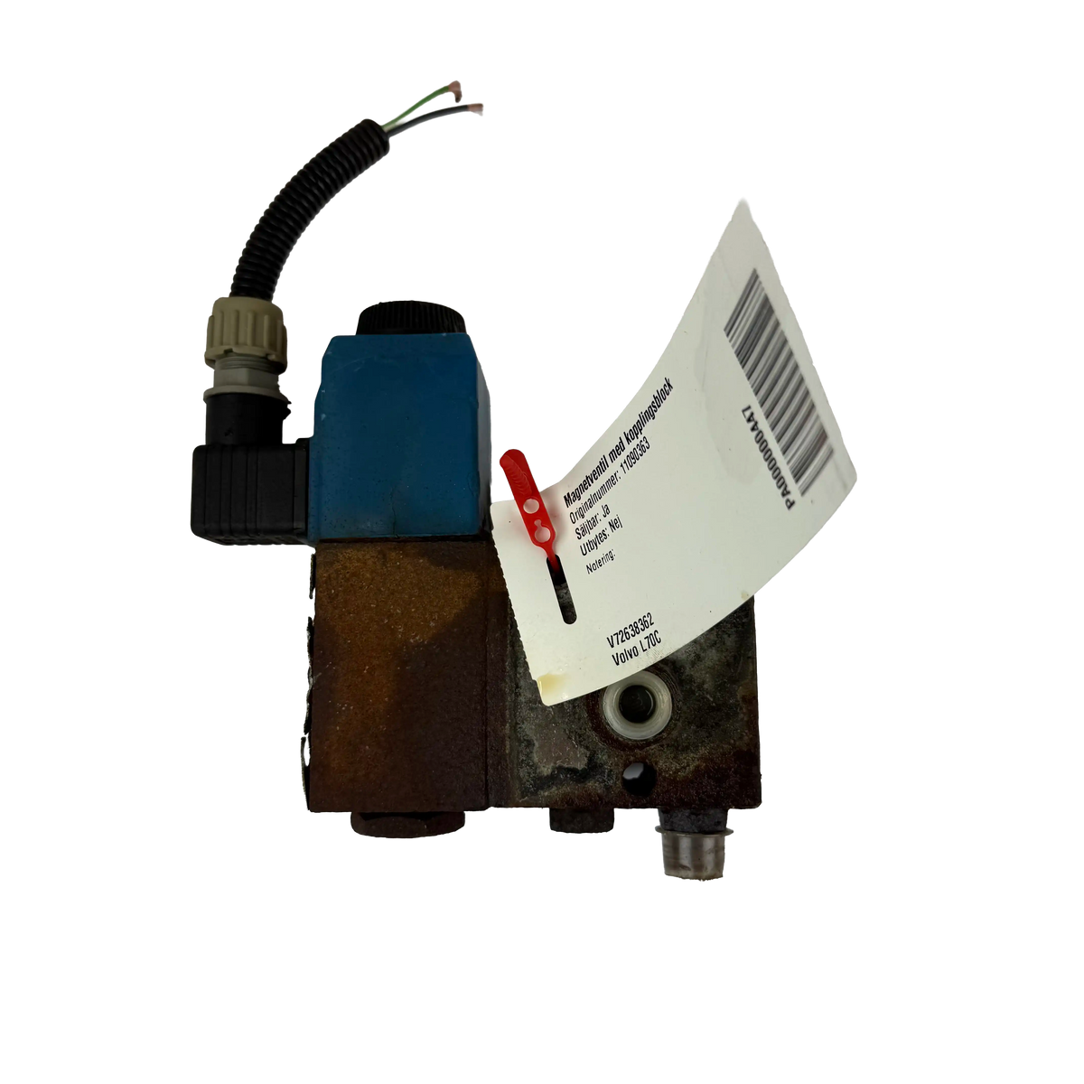 Magnetventil med kopplingsblock | 11090349, 11090363 | Volvo L70C