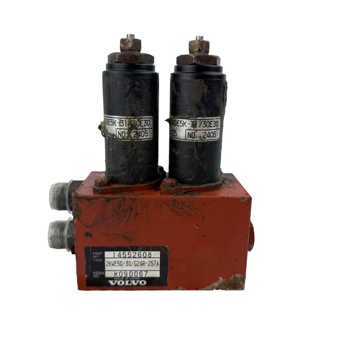 Block with electric solenoid valves | 14552608 | Volvo EC360CL