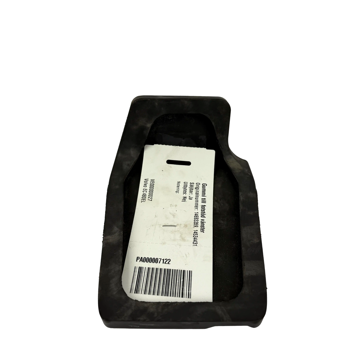 Rubber for left footrest | 14693359, 14534431 | Volvo EC480EL
