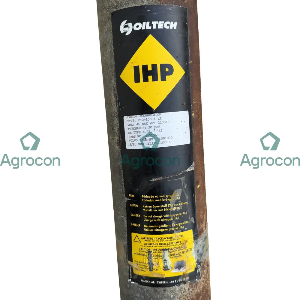 Ackumulator | 11702389 11705313 | Volvo L70C Hydraulventil