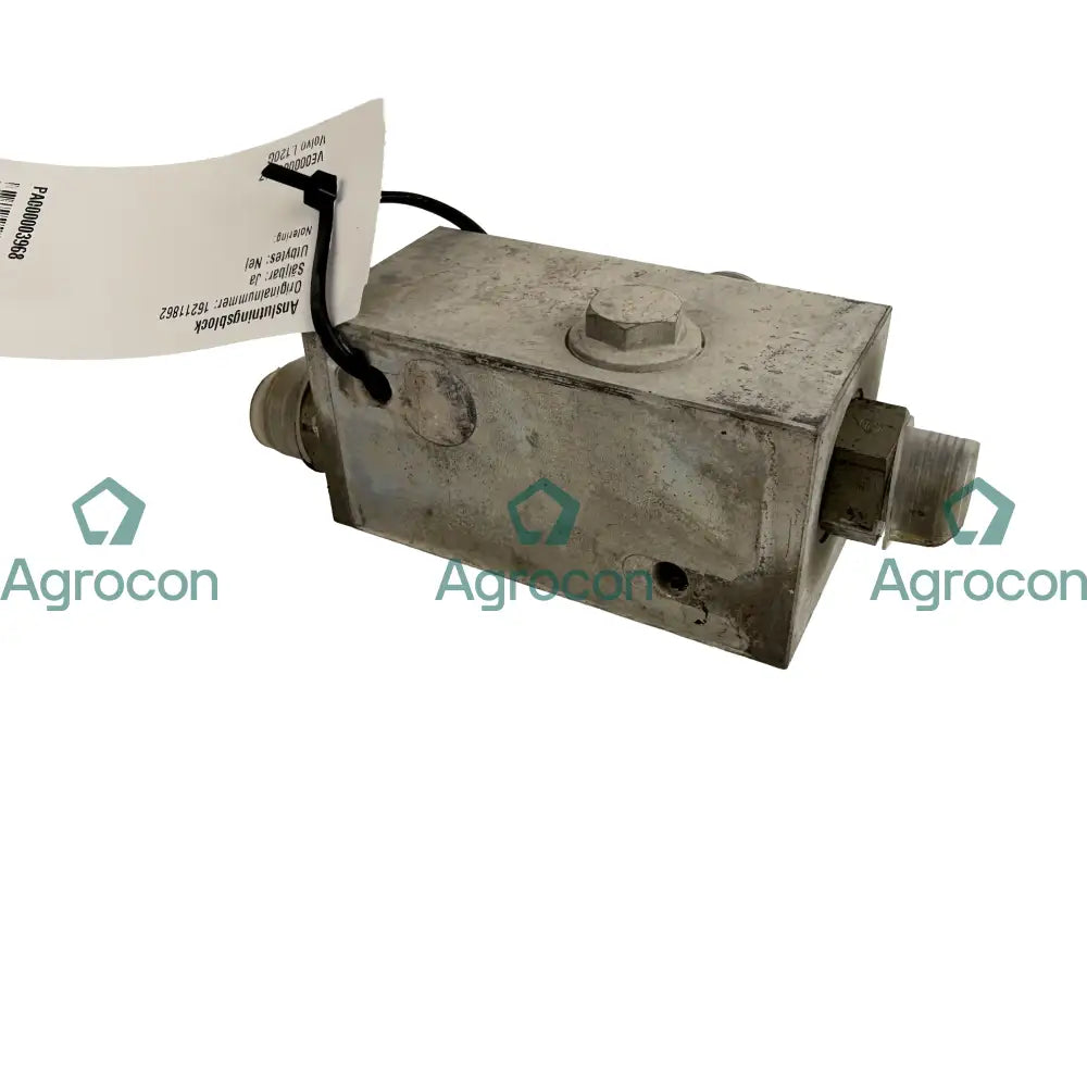 Anslutningsblock | 16211862 | Volvo L120G Hydraulventil