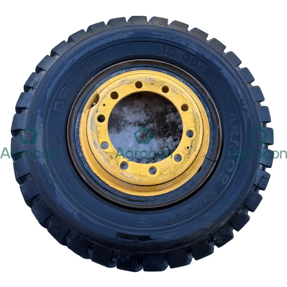 Däck på fälg 10,00-20 Fälg och däck