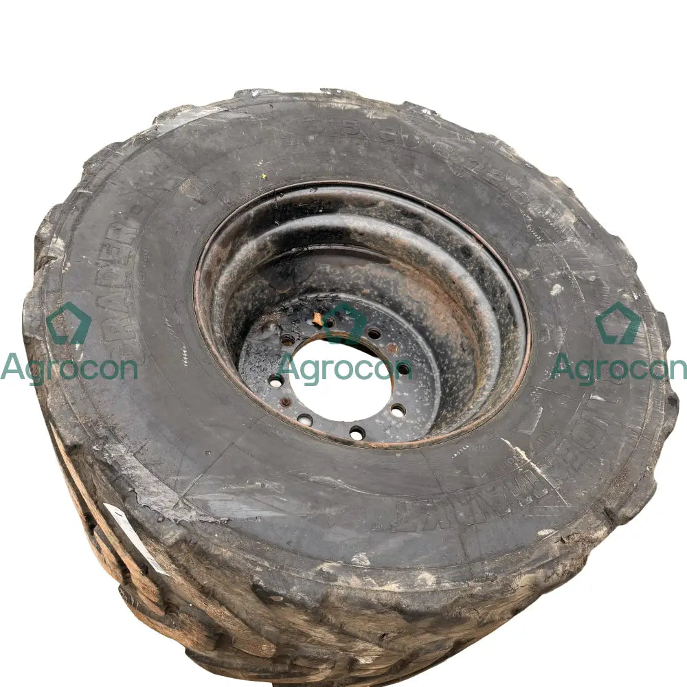 Däck på fälg. dubbelmontage 315/80r22,5 | JCB JS130W Fälg och däck