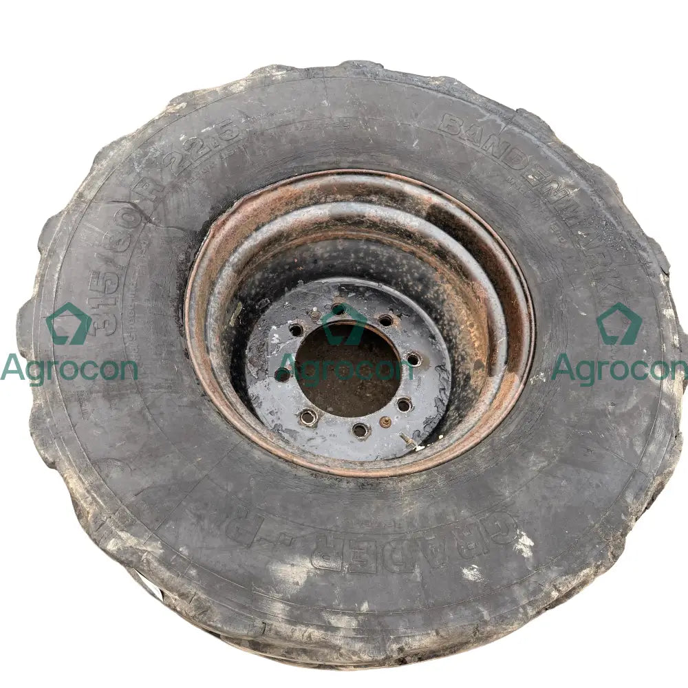 Däck på fälg. dubbelmontage 315/80r22,5 | JCB JS130W Fälg och däck