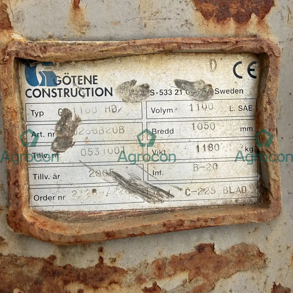 Djupgrävningsskopa b20 Extra utrustning övrigt