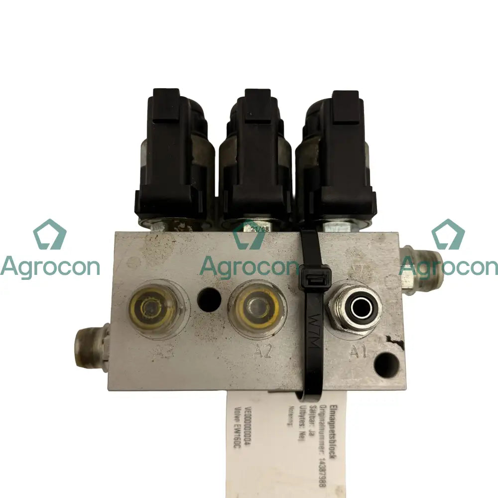 Elmagnetsblock | 14387988 | Volvo EW160C Hydraulventil
