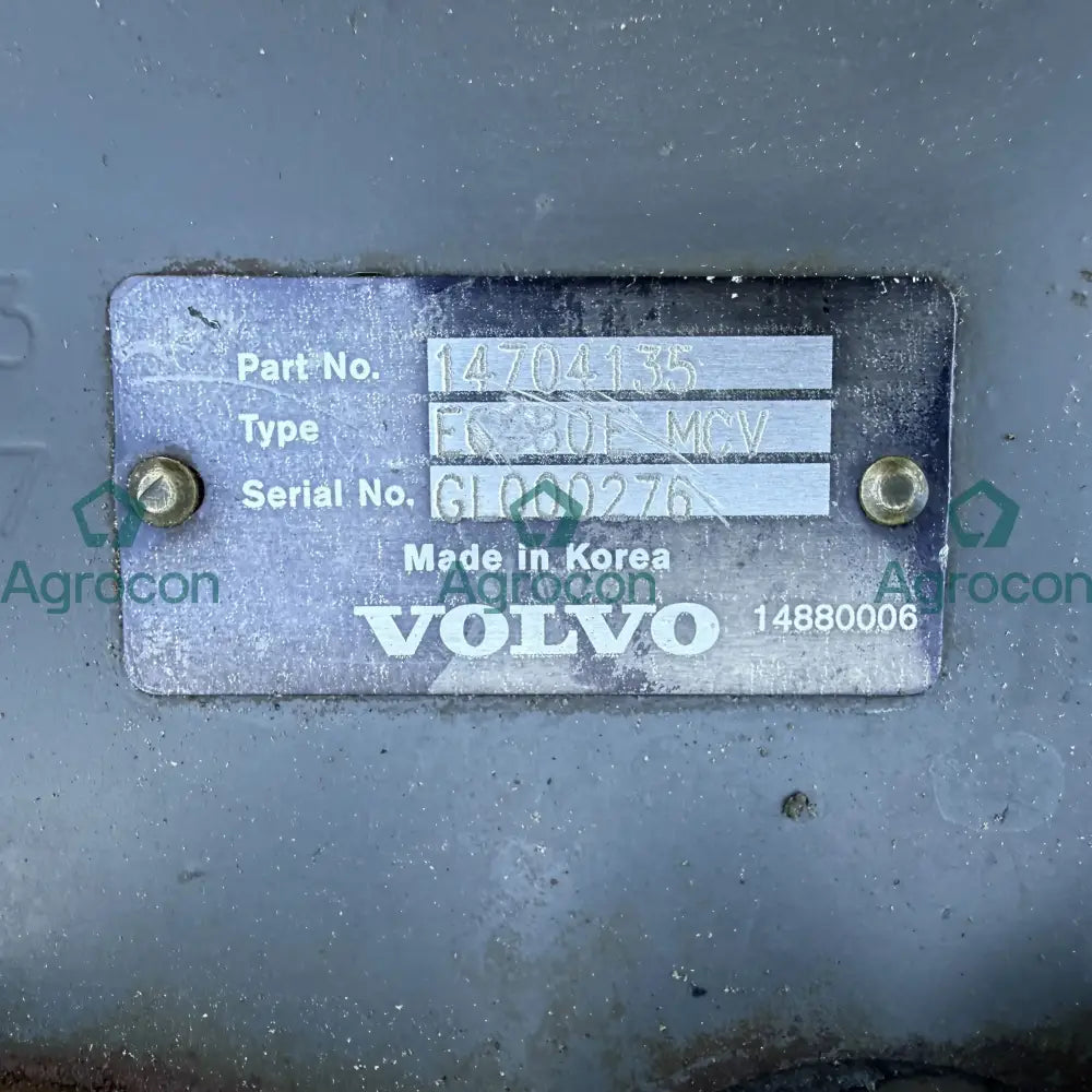 Huvudventilblock | 14704135 14727539 14735059 | Volvo EC480EL - Hydraulventil