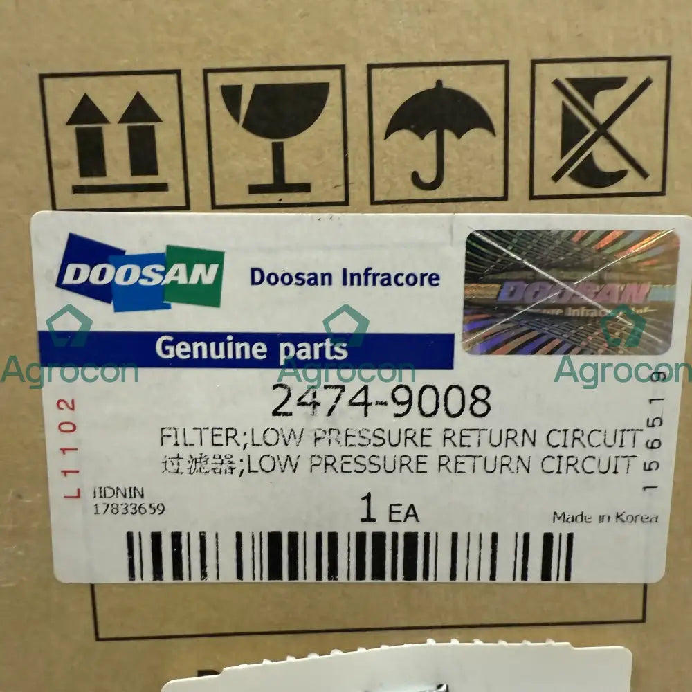 Hydraulfilter | 2474-9008 Hydraulventil