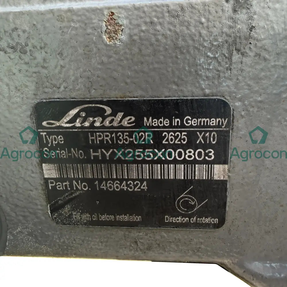 Hydraulpump utbytes | 14377042 | Volvo EW160B - Hydraulpump