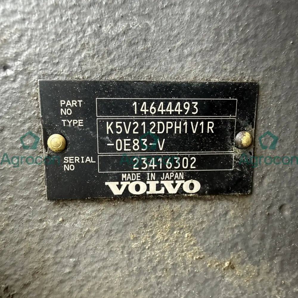 Hydraulpump utbytes | 14644493 | Volvo EC480EL - Hydraulpump