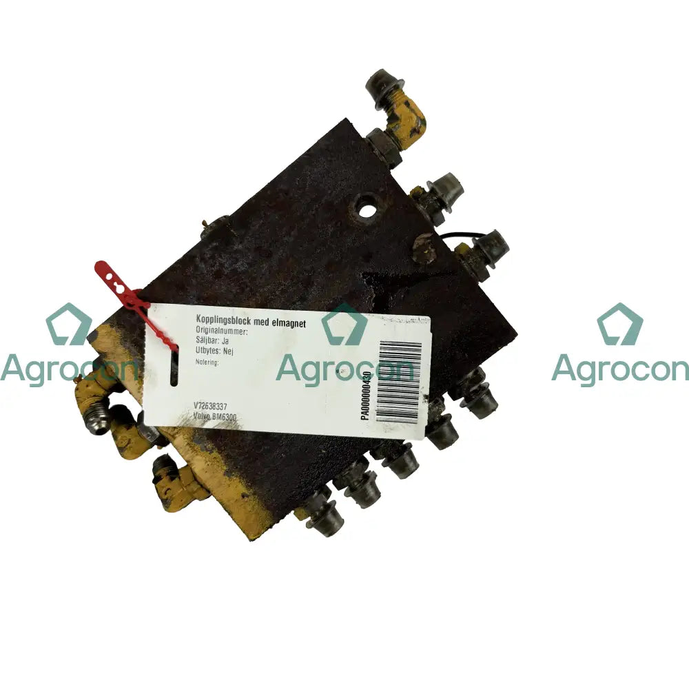 Kopplingsblock med elmagnet | Volvo BM6300 Hydraulventil