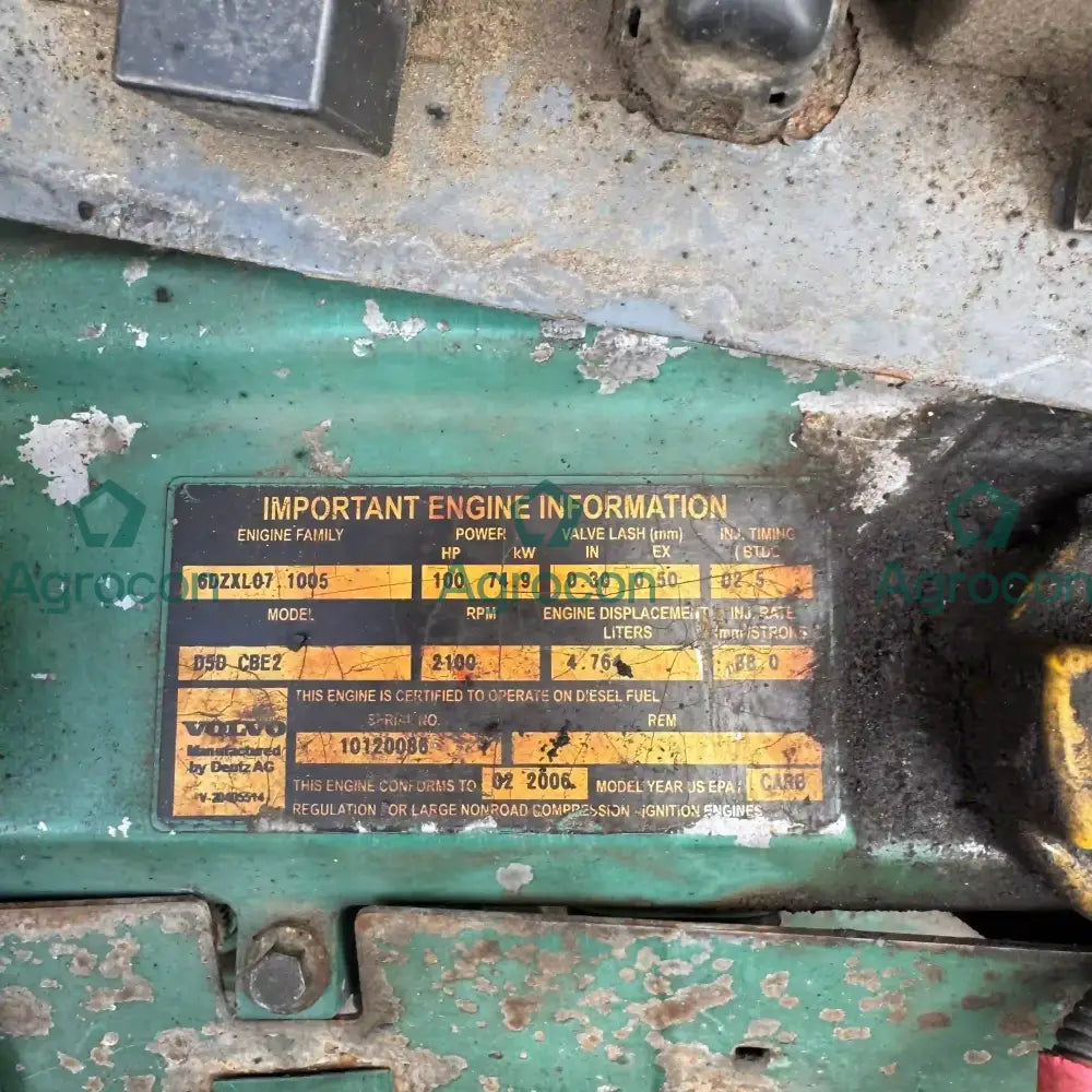 Motor d5d cbe2 utbytes | 11306393 | Volvo L45B Motor