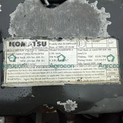 Motor | Saa6d107e-1 | Komatsu PC240NLC-8 - Motor