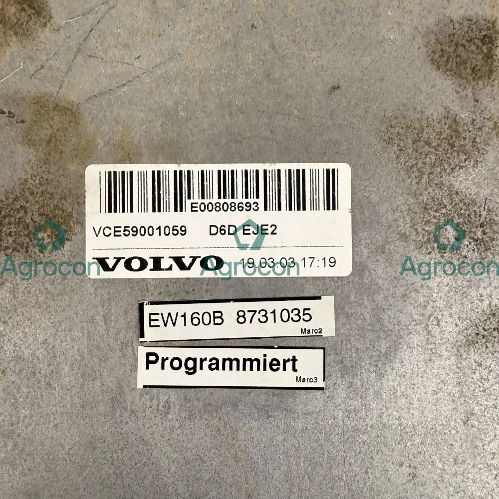 Motorstyrenhet ecu | 59001059 | Volvo EW160B Databox/kretskort
