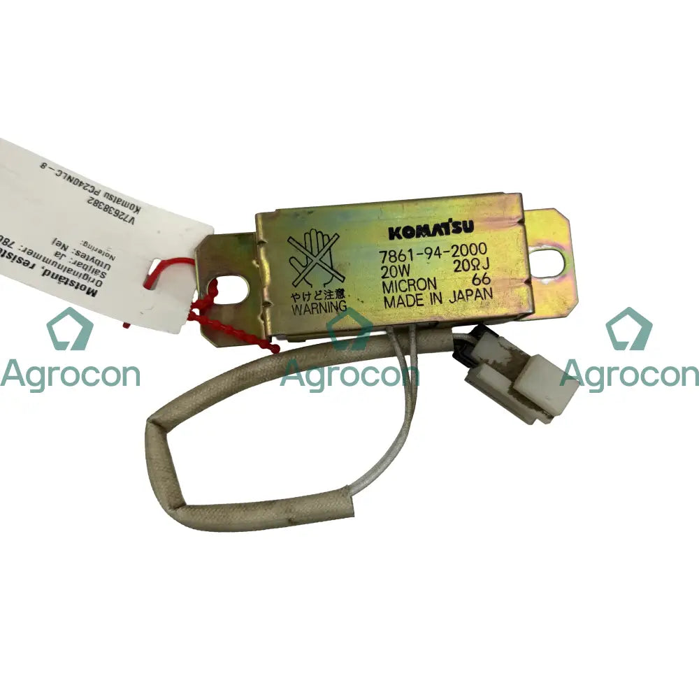 Motstånd resistor | 7861-94-2000 | Komatsu PC240NLC-8 - Elsystem