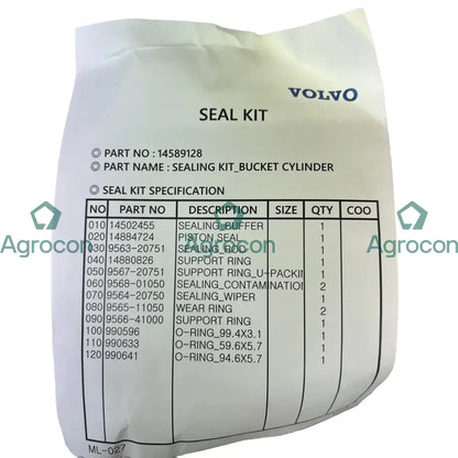 Packningssats | 14553242 14589128 - Hydraulcylinder