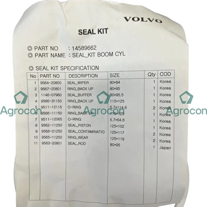 Packningssats | 8148-10031 14589662 Hydraulcylinder