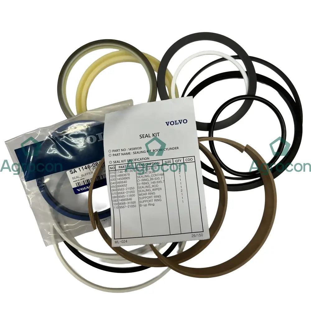 Packningssats bomcylinder | 14512948 14589139 - Hydraulcylinder