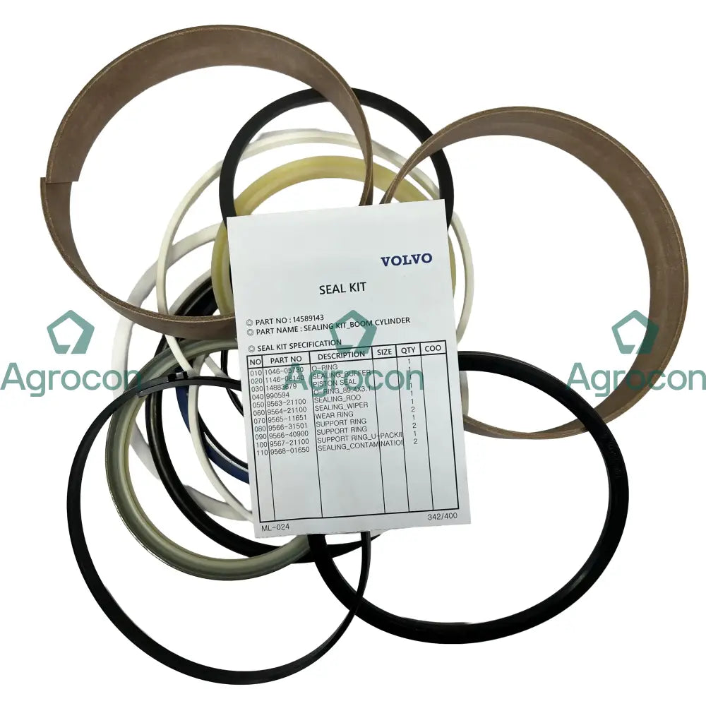Packningssats bomcylinder | 14513726 14589143 Hydraulcylinder