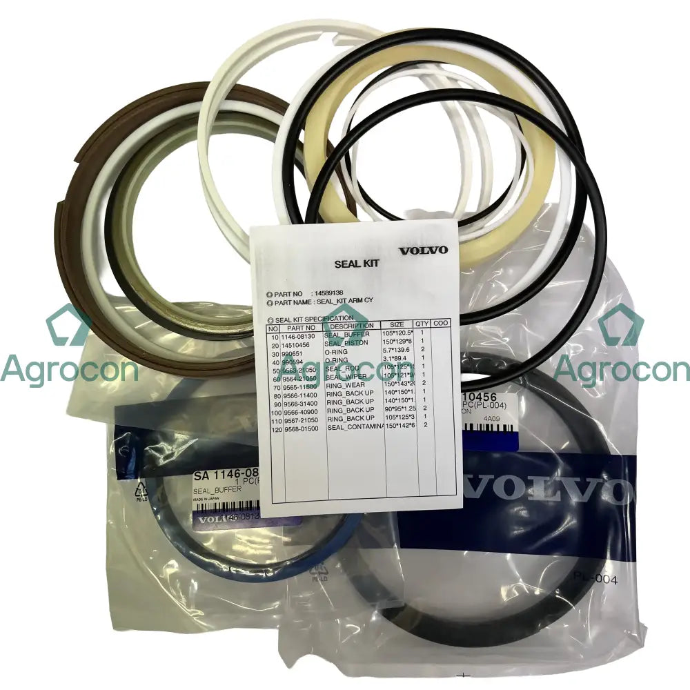 Packningssats skaftcylinder | 14513715 14589138 Hydraulcylinder