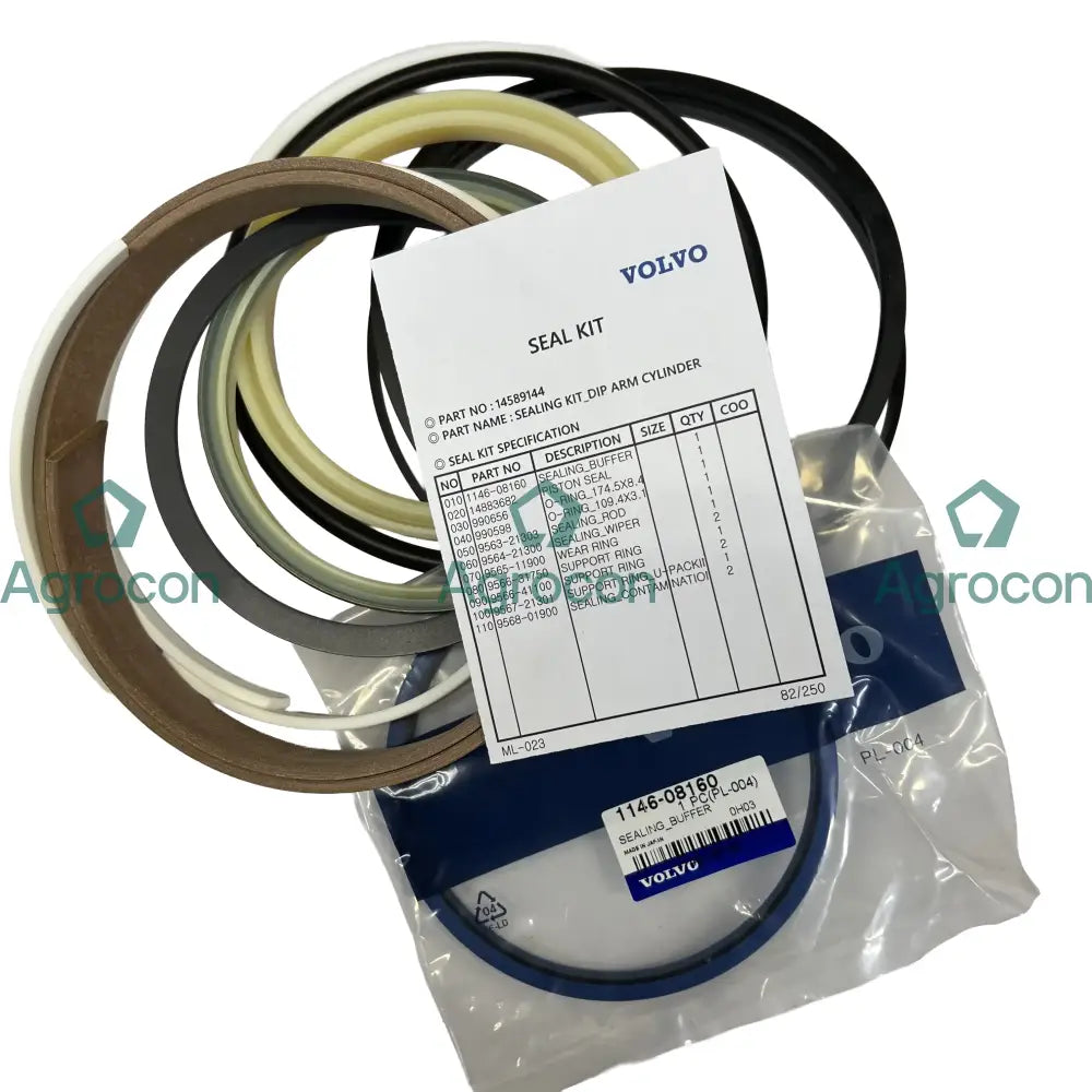 Packningssats skaftcylinder | 14513727 14589144 Hydraulcylinder