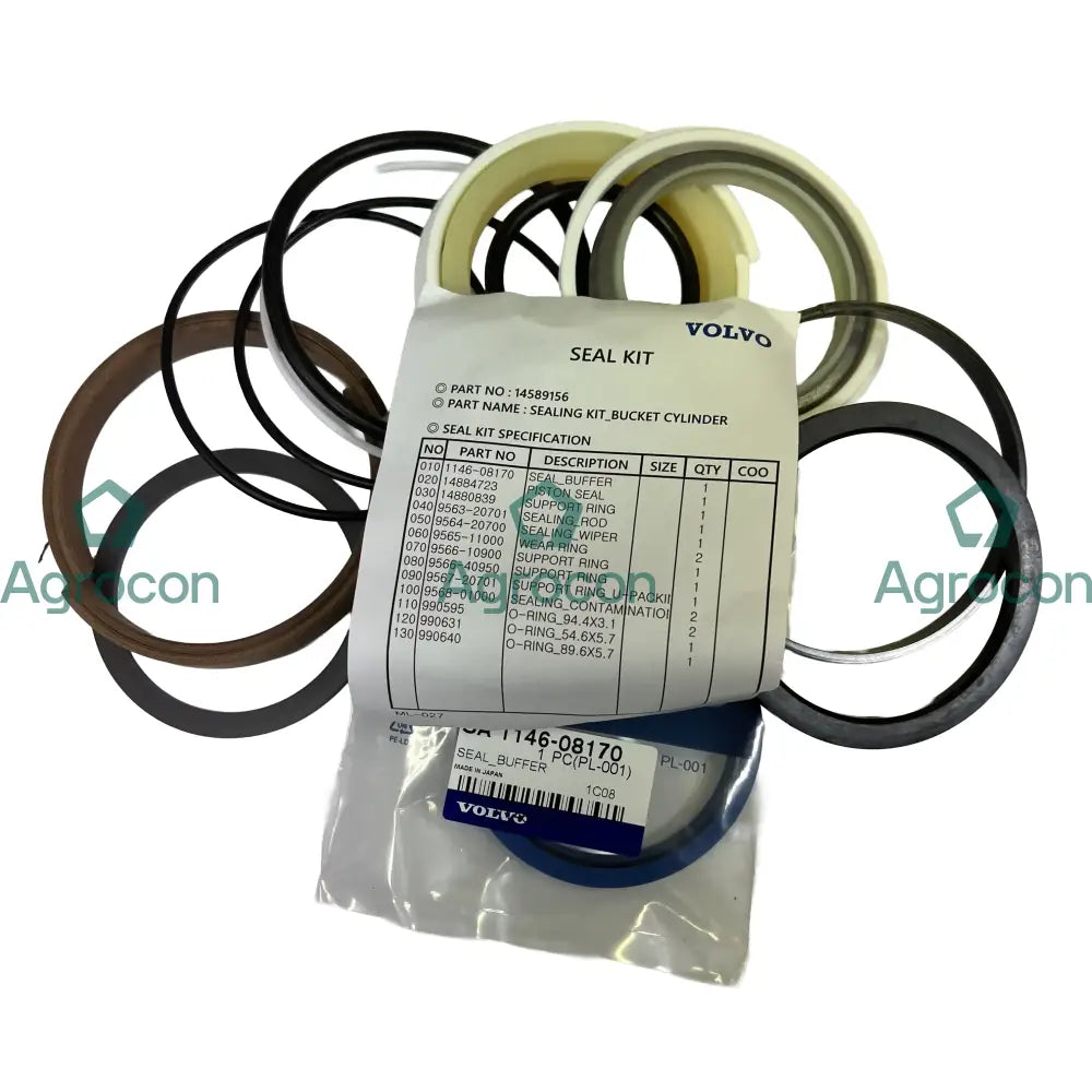 Packningssats skopcylinder | 14513718 14589156 14547310 Hydraulcylinder