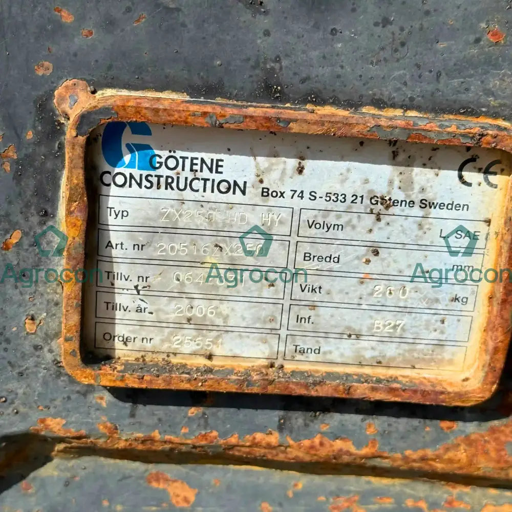 Snabbfäste b27 hydrauliskt | Hitachi ZX250LC-3 Grävaggregat