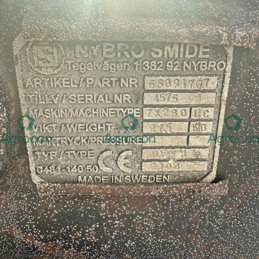 Snabbfäste s80 | Hitachi ZX280LC-3 Grävaggregat