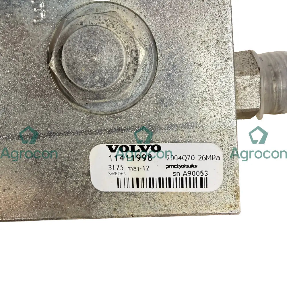 Snabbfästesblock | 11411998 | Volvo L120G - Hydraulventil