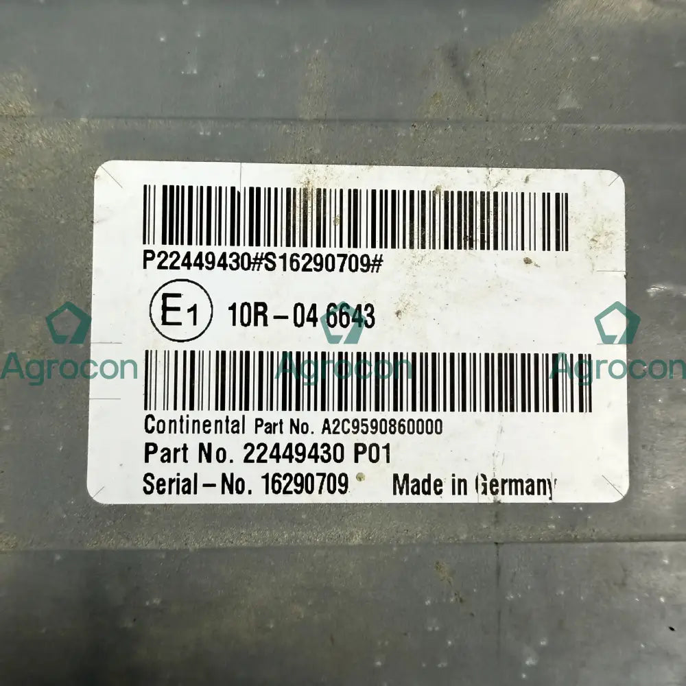 Styrenhet | 22449430 | Volvo EC480EL - Databox/kretskort Elsystem